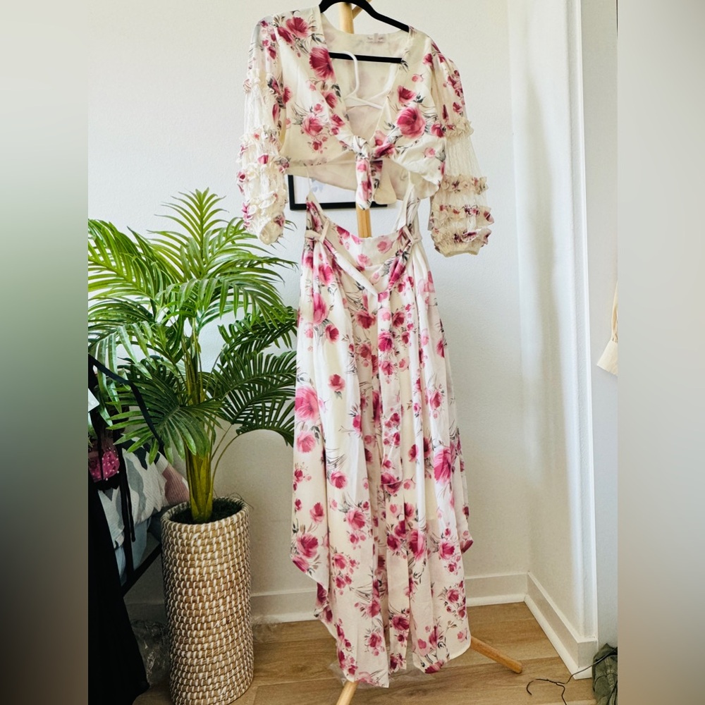 Size L RoseVelvet top and bottom set cottagecore , bohemian and whimsy